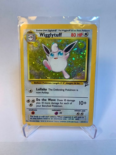 Wigglytuff 19/130 Holo Rare Base Set 2 Vintage 2000 Pokemon TCG LP Wizards