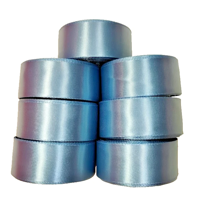 Schiff Williamsburg Blue Single-Face Satin Ribbon 7/8 inch wide x 68 yards - Image 3 of 3