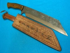 CUSTOM SCREW HORN 17"+ VIKING SEAX SAX BOLO MACHETE HUNTING SURVIVAL BOWIE KNIFE