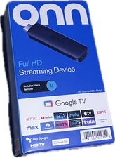 onn Full HD Streaming Device, Google TV - Fast Streaming, 8GB Storage, 1.5GB RAM