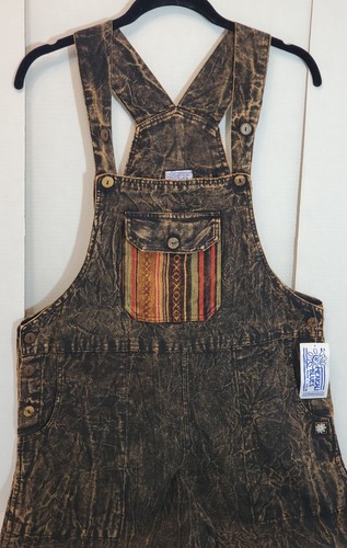 *MEXICALI BLUES*Funky Hippie/Boho Overalls●100%Cotton● Handmade & Dyed●Sz. M/L● - Picture 15 of 23