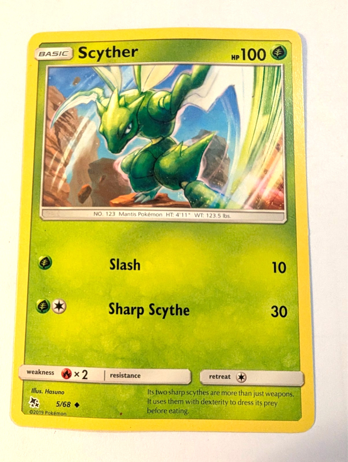 Pokémon Card - Scyther 5/68 Pokemon