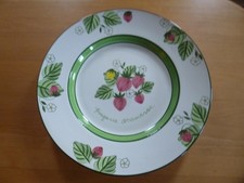 großer Keramik Teller  Ø 43 cm  handbemalt