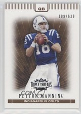 2007 Topps Triple Threads Sepia 109/639 Peyton Manning #1 HOF 0gg