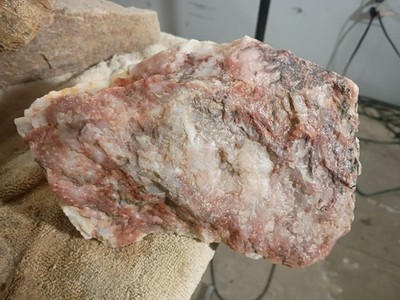 4.5 Pounds Of Raw Cinnabar Quartz Absolutely Stunning Piece