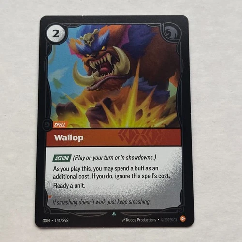 Wallop 146/298 Riftbound League Of Legends Origins Uncommon Foil NM