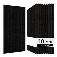 Olanglab Acoustic Wall Panels 10 Pack, 48 x 24 per Acoustic Panels Sound Abso...