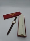 Vintage Packeta 24 Hours GMT Cccp Russian Watch, Great GOLD Leather Dial