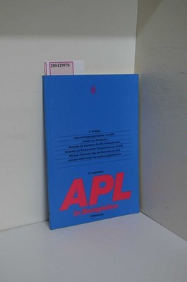 APL in Beispielen Lattermann, Dieter: | eBay.de