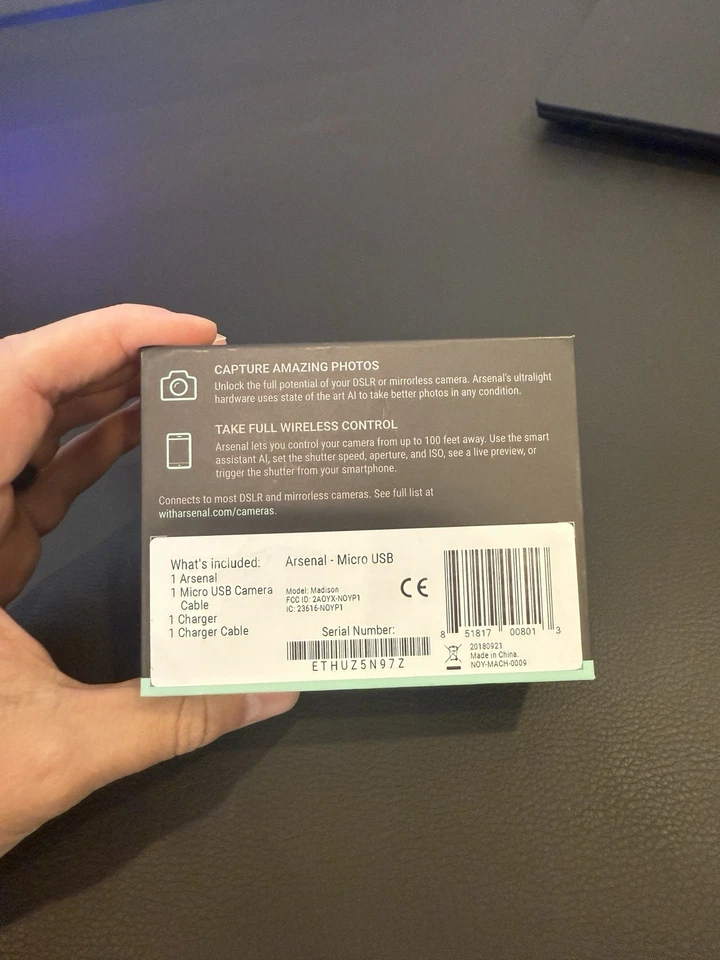 Arsenal The Intelligent Camera Assistant V1 Nuevo en Caja (abierto nunca usado) Foto 2 de 4