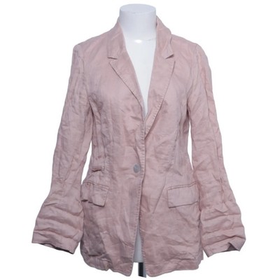 Zara Basic, Blazer, Größe: L, Pink, Leinen, Einfarbig, Damen #2LC