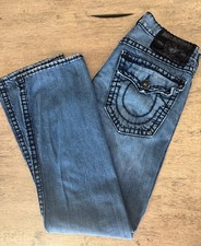 Men's True Religion Blue Denim Jeans Logo size 33