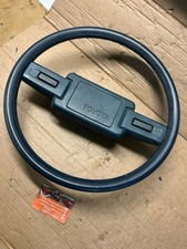 Toyota MK1 Hilux Blue 2 Spoke Steering Wheel Rim Assy + Horn Push - Original JDM