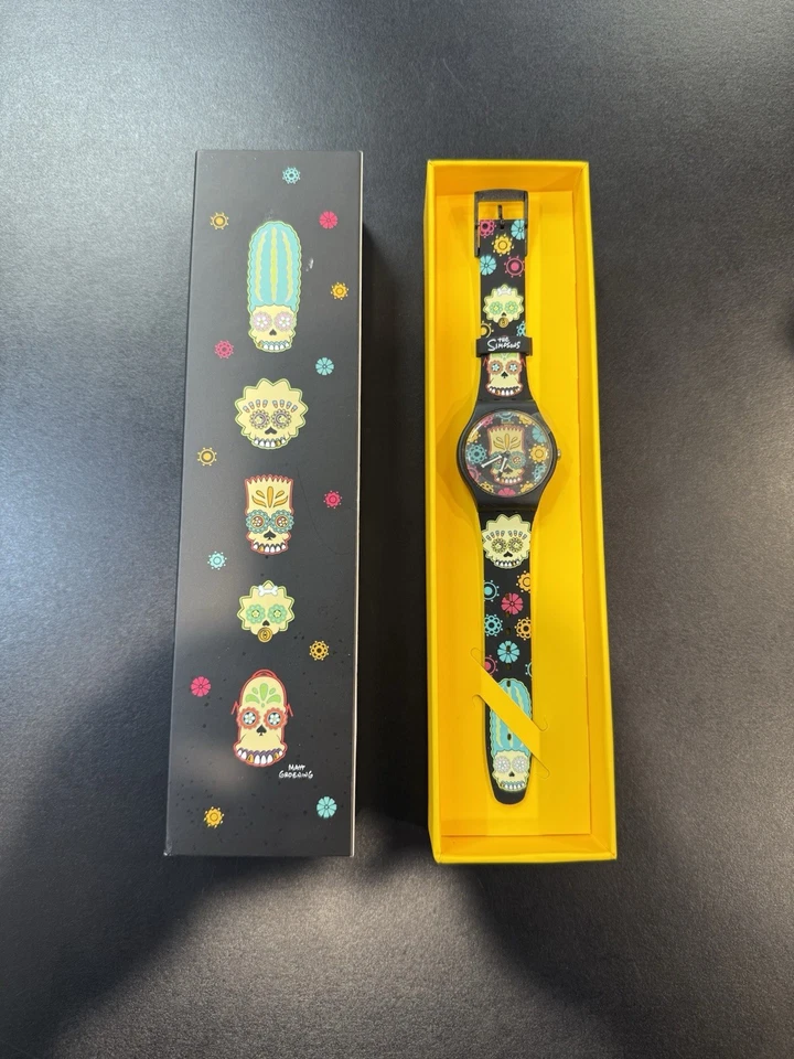 D'OH OF THE DEAD! Simpson Family Special Pack NEW GENTS Swatch GLOWS-NIP! - Image 4 of 4