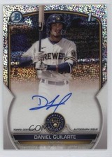 2023 Bowman Chrome Prospect Speckle Refractor /299 Daniel Guilarte Auto 01wt