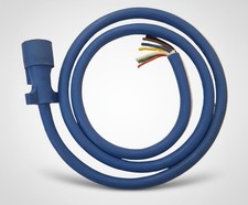 Arctic Blue 7 Way Trailer Cord Cold 6 Weather Wire Brass Connectors Plug Arctic Blue 7 Way Trailer Cord Cold 6 Weather Wire Brass Connectors Plug
