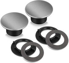 2 Pcs Kitchen Faucet Hole Cover Stainless Steel, Premium Sink Tap Hole Cover,...
