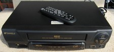 Sansui VCR4510C VCR Video Cassette Recorder  Original Remote 4 Head Works Great