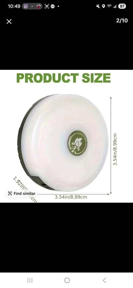 Cadena de luces USB para camping recargables RGB exterior impermeable LED lámpara de tienda IP65 Foto 2 de 4