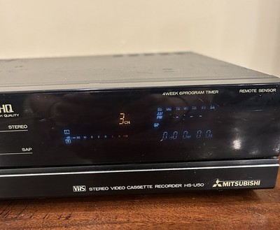 Mitsubishi HS-U50 VCR HiFi FX4 VHS Player Stereo Twin Digital