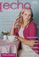 Twilleys Of Stamford Freedom Echo and Sincere DK  Knitting Pattern Book 473