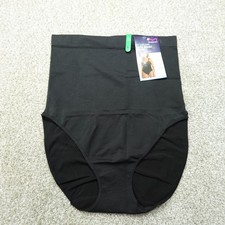Maidenform Underwear Womens Large Black Brief High Waist Shapewear 1 Pair