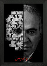 Garry Kasparov Framed Wall Art Poster Canvas Print Picture