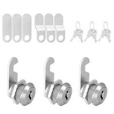 3 Pcs Mailbox Locks with Keys Cabinet Lock with Key Kitchen Cabinets Cam Lock...