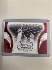 Amen Thompson 2024 Flawless Finishes Ruby Auto 15/15 Bookend Rockets
