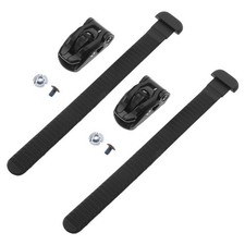 Reusable Metal Nylon Roller Skate Strap with Adjustable Energy Buckle Black