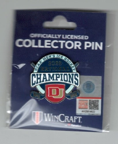 PIN 2026 DENVER PIONEERS NCAA  NATIONAL CHAMPIONS FROZEN FOUR LAPEL PIN  #9L
