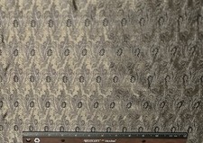 Gold/black/gray Satin Brocade Jacquard 100 Silk Fabric 44" W, By Yard JD-363
