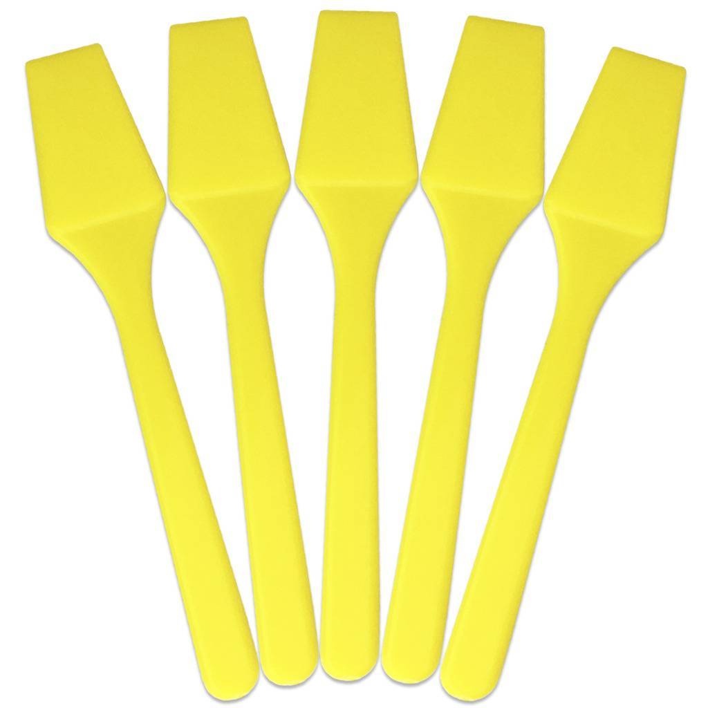 Pana 2.5" Yellow Small Mini Plastic Makeup Cosmetic Facial Mask Spatula Scoop eBay