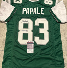 VINCE PAPALE PHILADELPHIA EAGLES AUTOGRAPHED SIGNED CUSTOM JERSEY COA-JSA