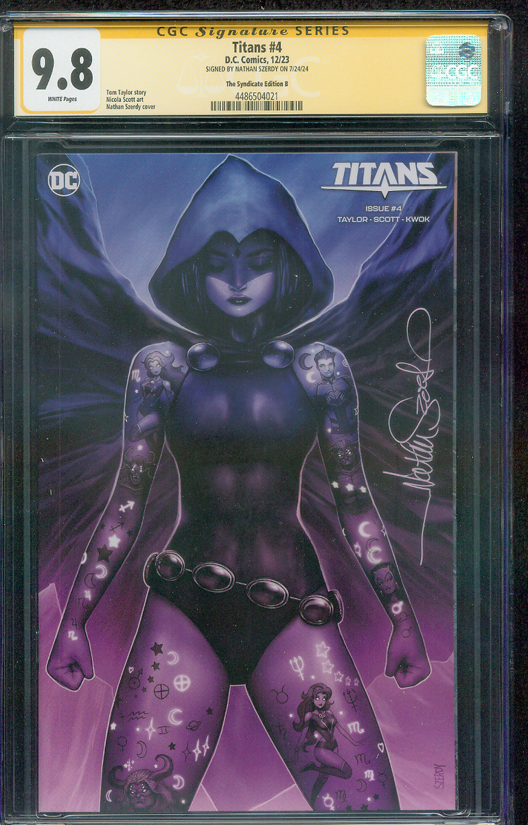 Titans 4 CGC 9.8 SS Szerdy Syndicate Raven Variant 12/23 | eBay