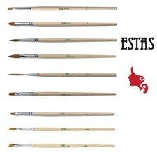 ESTAS Pennelli Professionali per Ricostruzione Unghie Gel Acrilico e nailart