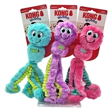 KONG Wubba Octopus (1) LARGE Squeaky Fetch and Tug Dog Toy *Pick Color