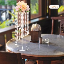 10 Pcs Acrylic Vase Stands Party Wedding Crystal Centerpiece Table Decoration