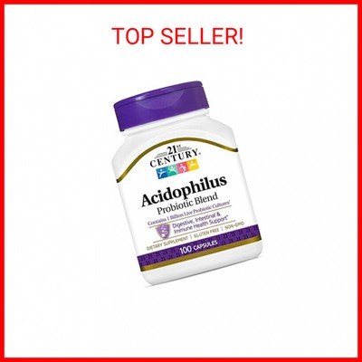 21st Century Acidophilus Capsules, 100 Count (21339)