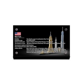 Display Plaque stand for LEGO 21028 New York, MP123