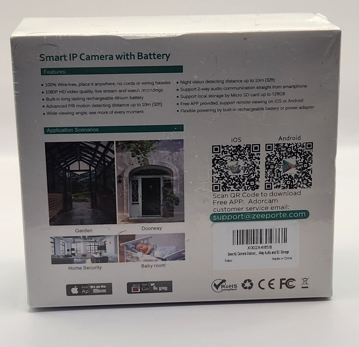 Zumimall Smart IP Camera with Battery Model ZMWFA3P eBay