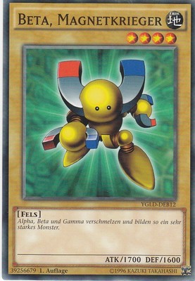 YU-GI-OH Beta Magnetkrieger Common YGLD-DEB12