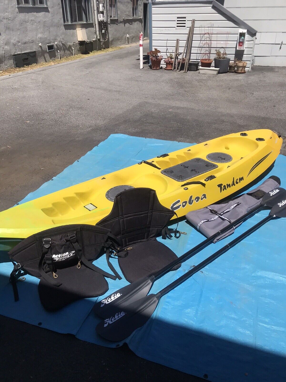 Cobra Tandem 12 1/2 Ft. Kayak 1-2 +3rd Person/Pet w/Deluxe Seats, Paddles & MORE