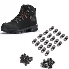 Set of 20X Boot Hooks Lace Fittings With Rivets Camp Hiking Climb Repair Buckles