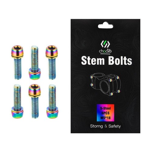 For MTB Mountain Bike Handlebar Stem Bolts Stem Screw Sporting 5 Colour - Picture 10 of 11