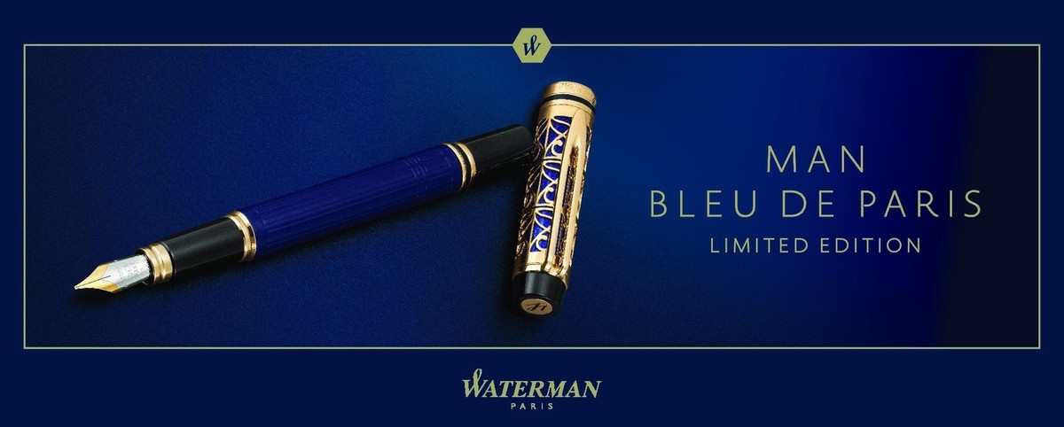 Waterman - monchouchou✰︎WATERMAN PARIS Waterman Man Bleu De Paris M Limited Edition Fountain Pen | eBay