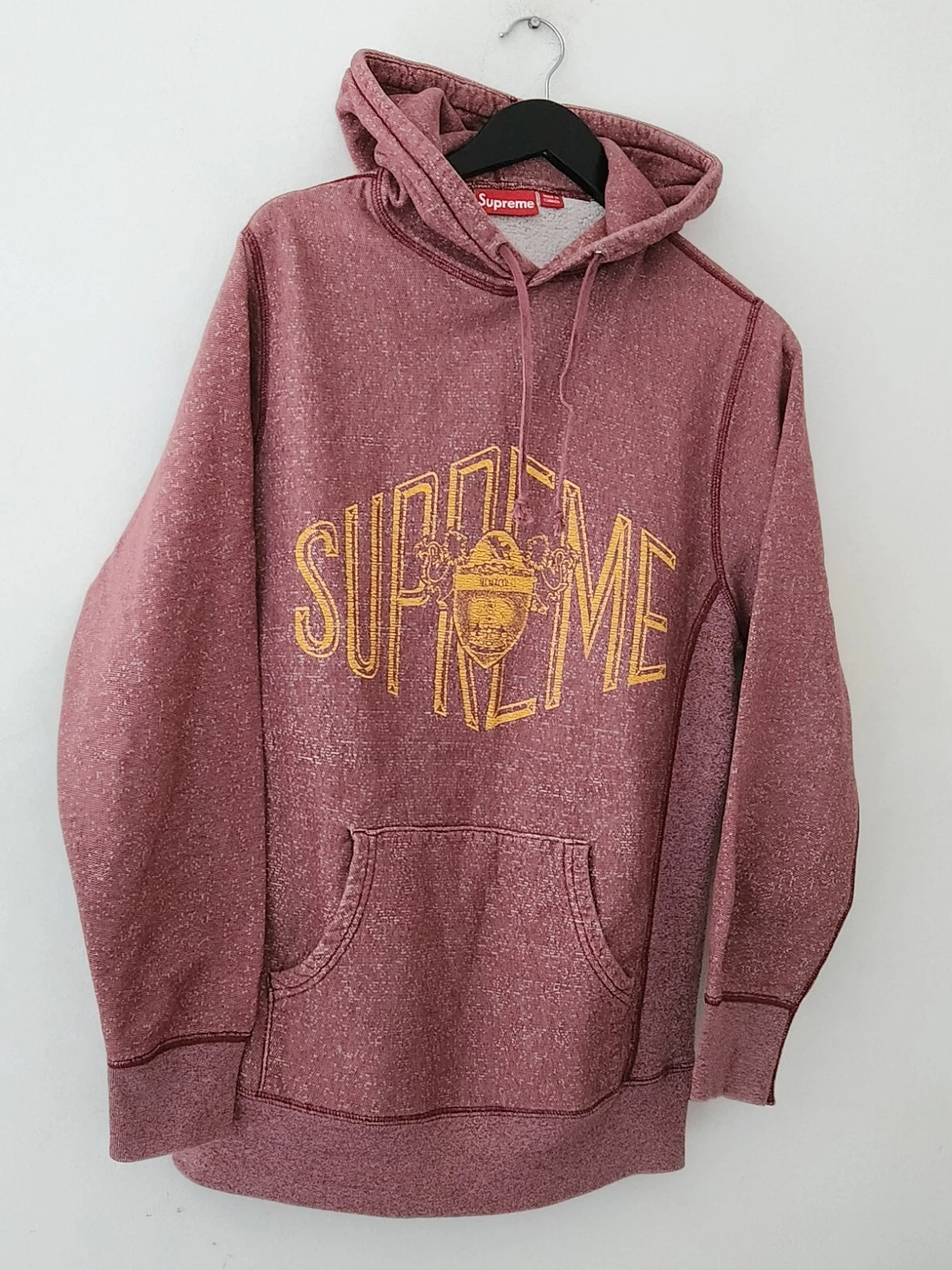 FW11 Supreme Imperial Pullover Medium Hoodie Burgundy Felpa Con Cappuccio