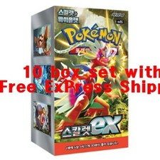 10 BOXES SET Pokemon Card Scarlet Violet sv1S Scarlet ex Booster Box Korean