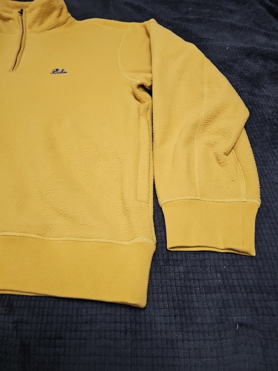Aime Leon Dore ALD Yellow Quarter Zip Fleece Pullover Unisphere  