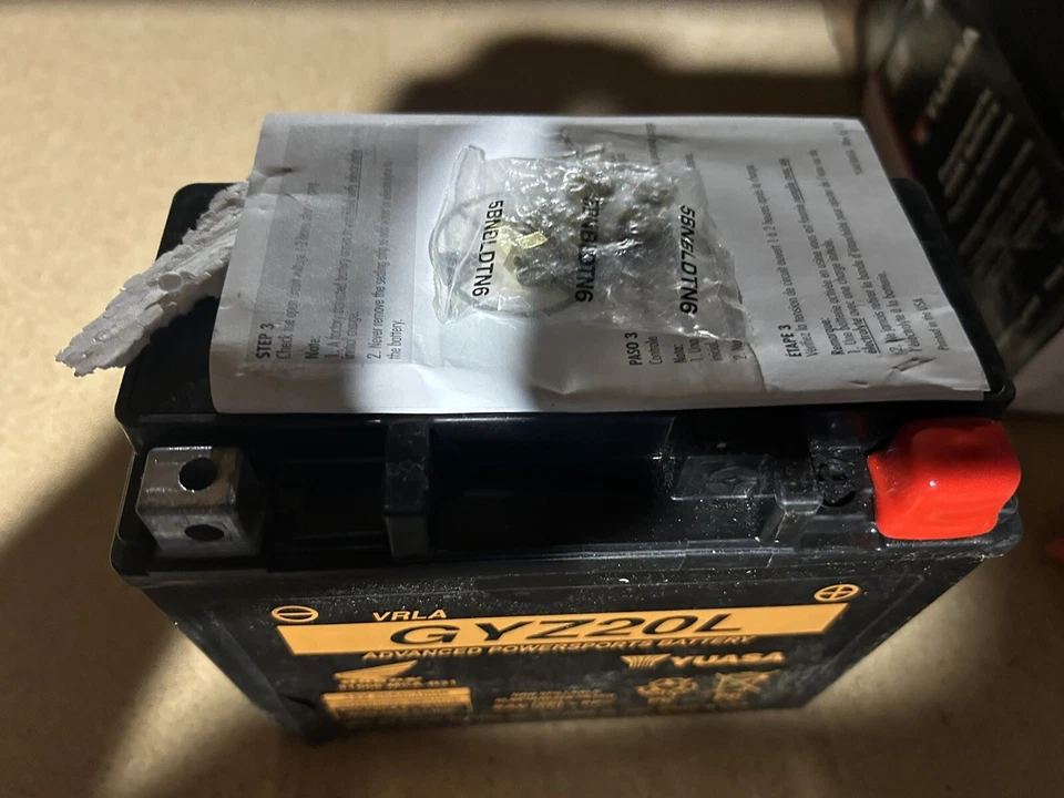 Batería GYZ20L YUAM720GZ Gold Wing 2001-2008 para Honda GL1800 Gold Wing YUASA AGM Foto 2 de 4